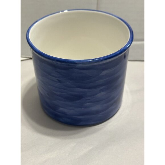 Ceramic Crock Kitchen Storage Canister Planter Lemons Fruit Made In Philippines - Picture 3 of 5